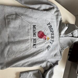 Eric Manuel New Era Gray Miami Heat Sweatshirt